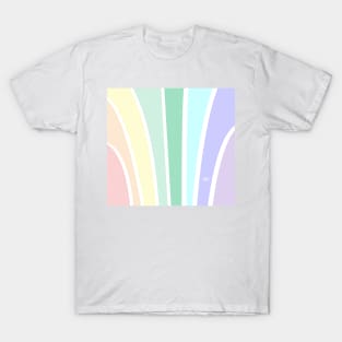 Art Deco Pastel Rainbow #minimal #art #design #kirovair #buyart #decor #home T-Shirt